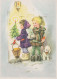 Happy New Year Christmas CHILDREN Vintage Postcard CPSM #PAY768.GB - Nouvel An