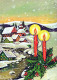 Happy New Year Christmas CHURCH Vintage Postcard CPSM #PAY371.GB - Nieuwjaar