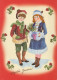 Happy New Year Christmas CHILDREN Vintage Postcard CPSM #PAW545.GB - Nouvel An