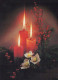 Happy New Year Christmas CANDLE Vintage Postcard CPSM #PAW297.GB - Nouvel An