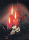 Happy New Year Christmas CANDLE Vintage Postcard CPSM #PAW297.GB - Nouvel An