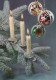 Happy New Year Christmas CANDLE Vintage Postcard CPSM #PAW236.GB - New Year