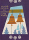 Happy New Year Christmas BELL Vintage Postcard CPSM #PAT510.GB - Neujahr