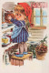 Happy New Year Christmas Children Vintage Postcard CPSM #PAS826.GB - Año Nuevo