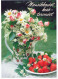FLOWERS Vintage Postcard CPSM #PAS636.GB - Flowers