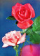 FLOWERS Vintage Postcard CPSM #PAS153.GB - Flowers