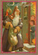 SANTA CLAUS CHILDREN CHRISTMAS Holidays Vintage Postcard CPSM #PAK378.GB - Kerstman