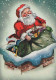 SANTA CLAUS CHRISTMAS Holidays Vintage Postcard CPSM #PAJ729.GB - Santa Claus