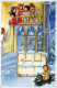 ANGEL CHRISTMAS Holidays Vintage Postcard CPSMPF #PAG814.GB - Angels