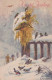 Buon Anno Natale UCCELLO Vintage Cartolina CPA #PKE867.IT - Neujahr