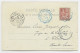 MOUCHON 10C CARTE PADIRAC CONVOYEUR BLEU TIZI OUZOU A MENERVILLE 1902 EN ALGERIE - Bahnpost