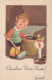 Buon Anno Natale BAMBINO Vintage Cartolina CPSMPF #PKD416.IT - Neujahr