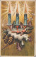 Buon Anno Natale CANDELA Vintage Cartolina CPSMPF #PKD049.IT - Neujahr