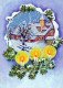 Buon Anno Natale CANDELA Vintage Cartolina CPSM #PBN915.IT - Nieuwjaar
