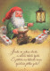 Buon Anno Natale GNOME Vintage Cartolina CPSM #PBL768.IT - New Year