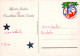 BABBO NATALE Buon Anno Natale Vintage Cartolina CPSM #PBL244.IT - Santa Claus
