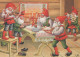 Buon Anno Natale GNOME Vintage Cartolina CPSM #PBA671.IT - New Year