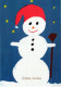 Buon Anno Natale PUPAZZO Vintage Cartolina CPSM #PAZ659.IT - Neujahr