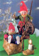 Buon Anno Natale GNOME Vintage Cartolina CPSM #PAY503.IT - Anno Nuovo