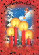 Buon Anno Natale CANDELA Vintage Cartolina CPSM #PAV877.IT - Nieuwjaar