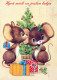 Buon Anno Natale MOUSE Vintage Cartolina CPSM #PAU938.IT - New Year