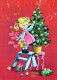 Buon Anno Natale BAMBINO Vintage Cartolina CPSM #PAS830.IT - Nouvel An