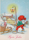 BABBO NATALE Natale Vintage Cartolina CPSM #PAK708.IT - Santa Claus