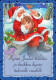 BABBO NATALE Animale Natale Vintage Cartolina CPSM #PAK646.IT - Kerstman