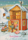 BABBO NATALE Natale Vintage Cartolina CPSM #PAK444.IT - Santa Claus
