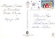 BABBO NATALE ANGELO Buon Anno Natale Vintage Cartolina CPSM #PAK382.IT - Kerstman