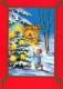 ANGELO Buon Anno Natale Vintage Cartolina CPSM #PAJ206.IT - Angels