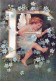 ANGELO Buon Anno Natale Vintage Cartolina CPSM #PAH321.IT - Engel