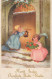 ANGELO Buon Anno Natale Vintage Cartolina CPSMPF #PAG819.IT - Anges