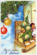 ANGELO Buon Anno Natale Vintage Cartolina CPSMPF #PAG755.IT - Engel