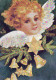 ANGEL Happy New Year Christmas LENTICULAR 3D Vintage Postcard CPSM #PAZ022.GB - Engel