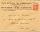 FRANCE LETTRE AFFRANCHIE AVEC LE N°199 PUB " A LA TOILE D'AVION " DEPART GENNEVILLIERS ?-11-26 SEINE POUR LA FRANCE - Covers & Documents