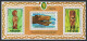 Aitutaki 160-162 Gutter,162a,MNH.James Cook In Hawaii-200.Hawaiian Wood Figurine - Aitutaki