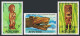 Aitutaki 160-162,162a Sheet, MNH. Capt Cook In Hawaii-200, 1978. Wood Figurines. - Aitutaki