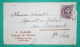 N°108 BLANC BANDE DE JOURNAL ILLUSTREE CULTURE DE GRAINES BRETIGNY SUR ORGE POUR BOURNONCLE HAUTE LOIRE 1912 FRANCE - 1877-1920: Semi-Moderne