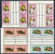 Cocos Isl 87-102 Gutter Blocks/4,MNH.Michel 88-103. Butterflies,Moth,1982. - Islas Cocos (Keeling)