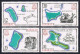 Kiribati 369-372 Sheets/10,MNH.Mi 367-370. 1981.Maps,Sailing Ship,Coral Road, - Kiribati (1979-...)