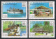 Kiribati 352-355 Sheets, MNH. Mi 349-352. LONDON-1980:Post Office, Ship, Plane. - Kiribati (1979-...)
