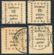 Lithuania 9-12,used.Michel 9-12. First Kaunas Issue,1919. - Lituania