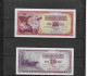 C/286         Yougoslavie   -   2 Billets Neufs - Yugoslavia