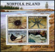 Norfolk 377-380, 380a, MNH. Mi 377-380,Bl.9. Sea Urchin, Starfish,Eagle Ray,1986 - Isola Norfolk