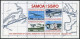 Samoa 450-453,453a, MNH. Mi 350-353, Bl.13. Colonel Lindbergh's Flight-50. 1977. - Samoa