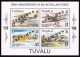 Tuvalu 763-766,767 Sheet SPECIMEN,MNH.Mi 793-796,Bl.63. Royal Air Force,80,1998. - Tuvalu (fr. Elliceinseln)