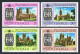 Tuvalu 81-84 Booklet, MNH. Michel 68-71. QE II Coronation-25, 1978. Cathedrals. - Tuvalu