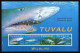 Tuvalu 816 Ad Strip,816a Sheet, MNH. Mi 862-865, Klb. WWF 2000, Sand Tiger Shark - Tuvalu