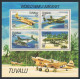 Tuvalu 307-310, 310a, MNH. Michel 304-307, Bl.9. World War II Aircraft, 1985. - Tuvalu